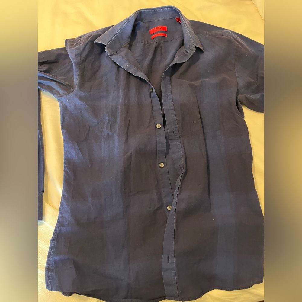 Hugo boss worn button up size s slim fit